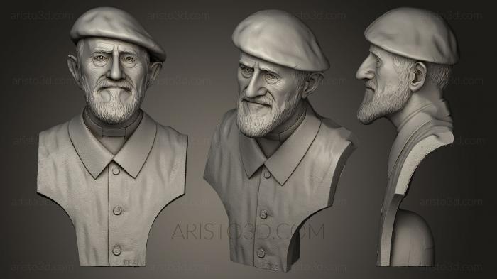 Busts and bas-reliefs of famous people (BUSTC_0353) 3D model for CNC machine